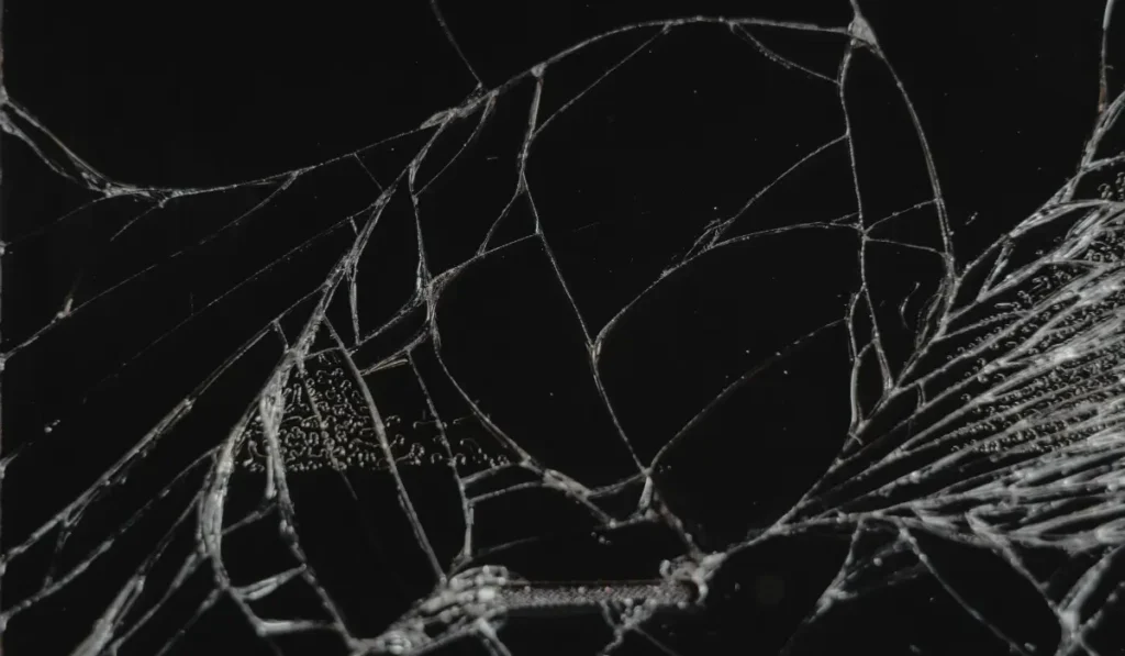 Dark spider web